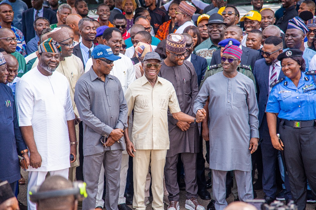Gov. Okpebholo Unveils New Buses For Edo State-owned Transport Services With Over 50 New Vehicles For Security Agencies