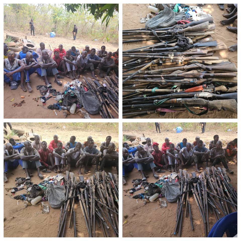 Edo State Security Corps Arrests 18 Suspected Kidnappers, Recovers Guns, Charms