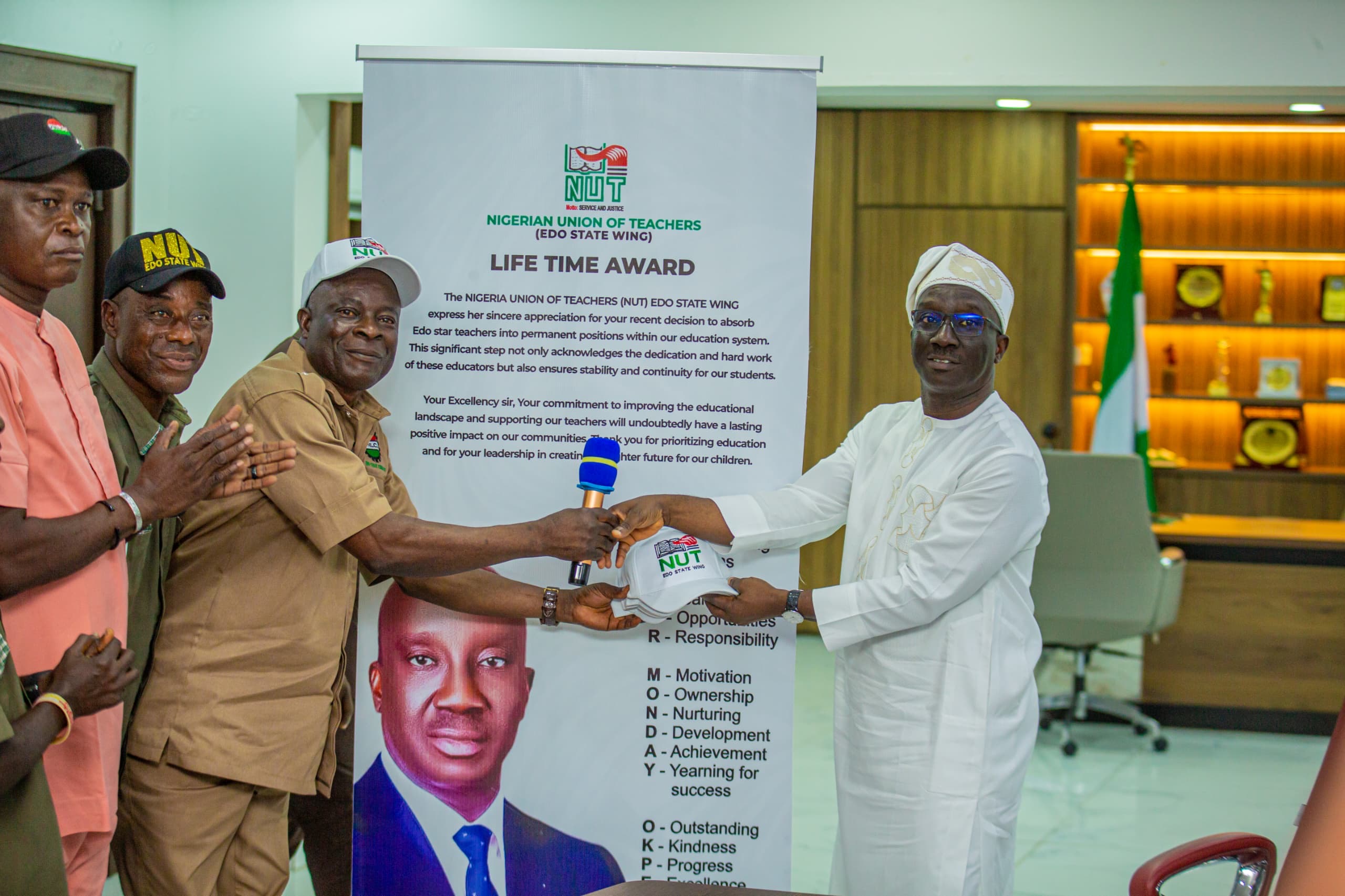 EDO TEACHERS HONOUR GOV OKPEBHOLO, AS 3,000 NEW TEACHERS RECRUITMENT BEGINS