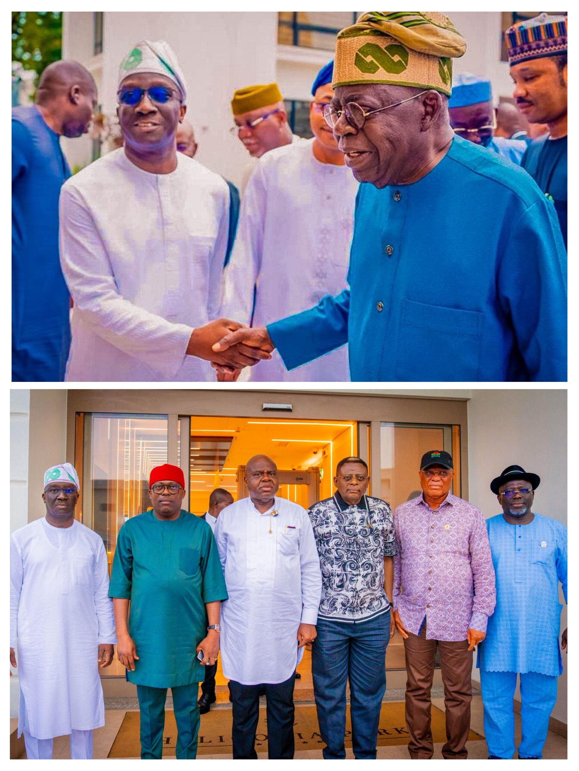 Tinubu, Okpebholo Meet in Lagos as South-South Governors Strengthen Regional Agenda