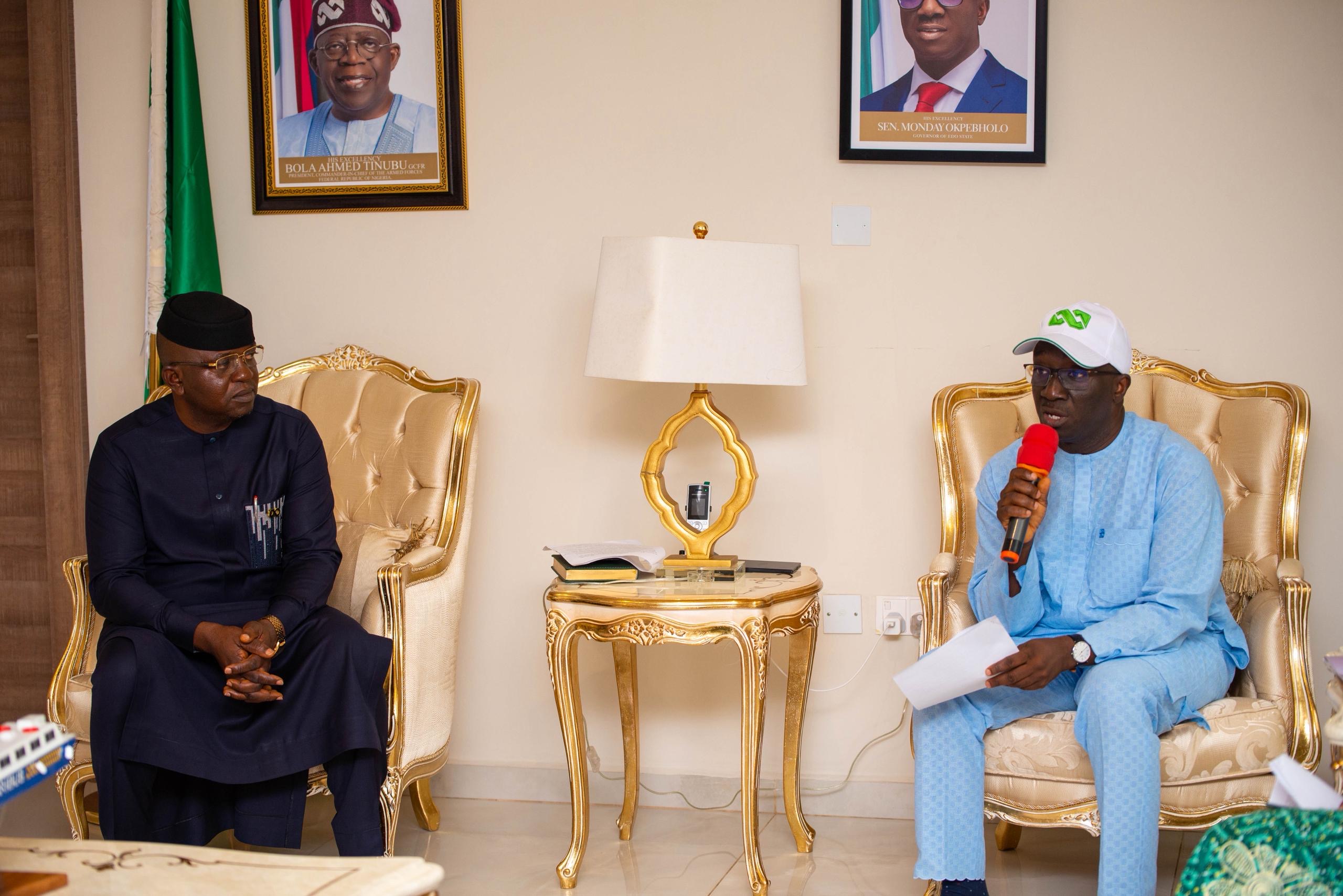 Okpebholo Reaffirms Federal Partnership to Boost Water Infrastructure, Security in Edo
