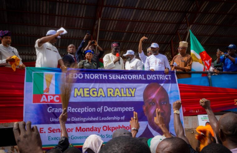 Gov Okpebholo Welcomes Defectors in Edo North, Reaffirms Development Drive