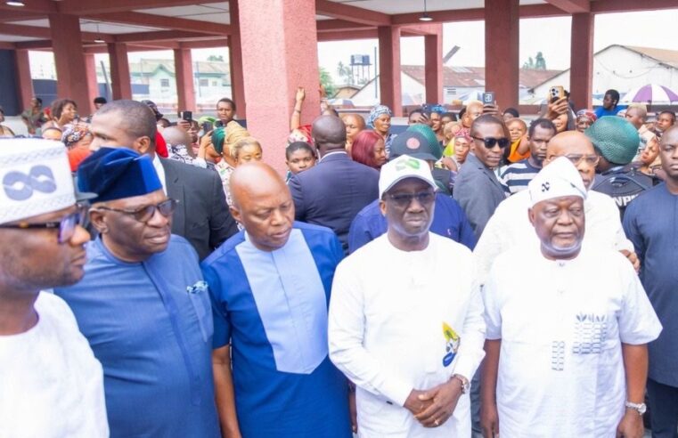 Celebration as Okpebholo, Idahosa, Odubu, Imasuen Inspect Reconstructed Oba Market