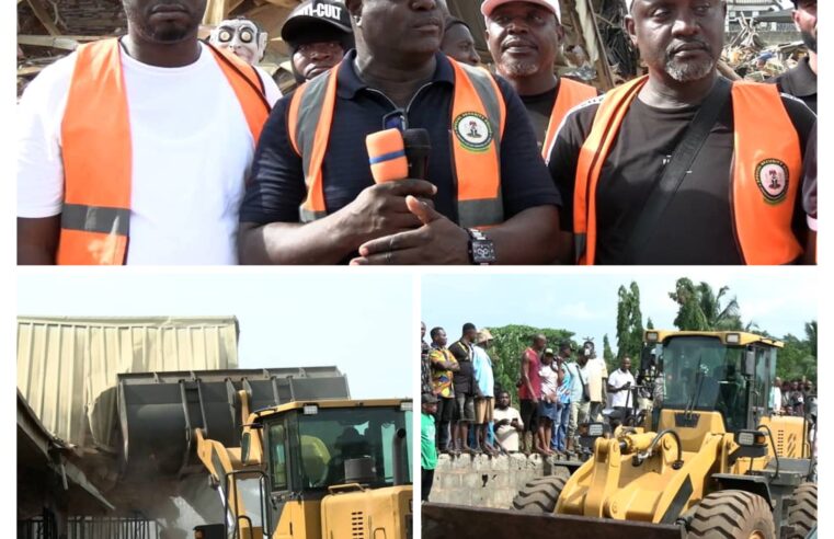 Residents Cheer Demolition of Alleged Kidnap Hideout in Edo