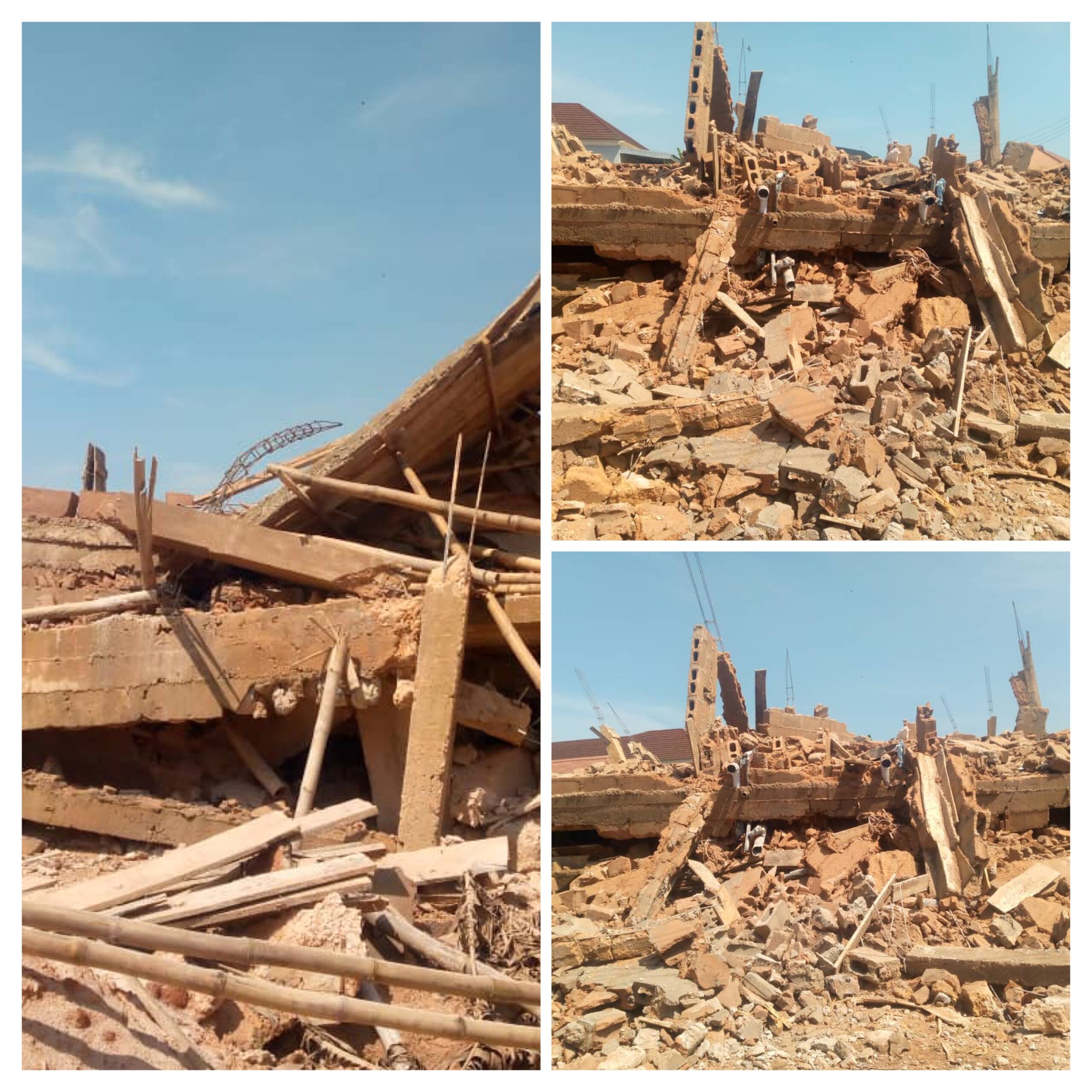 Edo Govt. condemns use of substandard materials in collapsed two-storey building