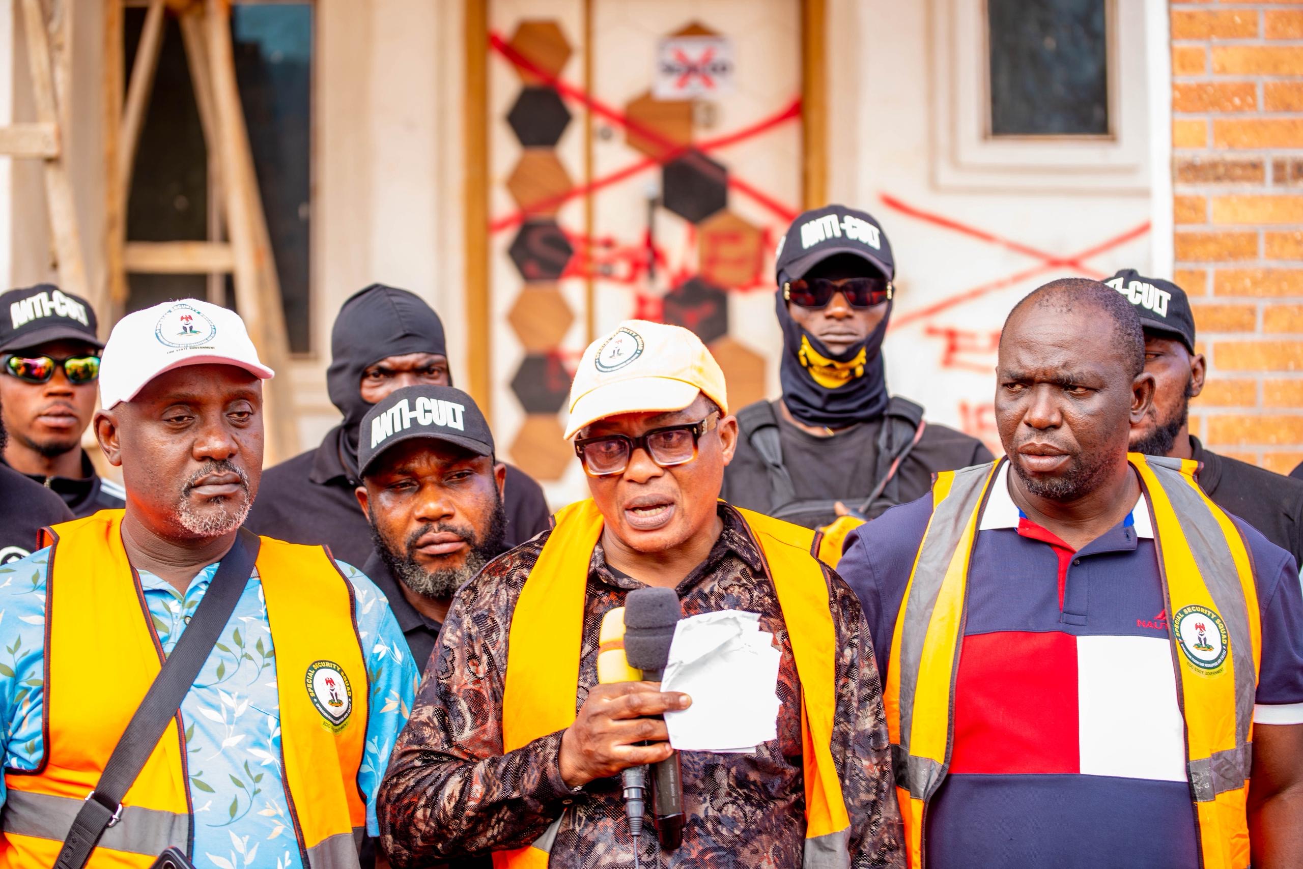 Suspected Ritualists’ Buildings Demolished, Property Sealed in Edo Crackdown