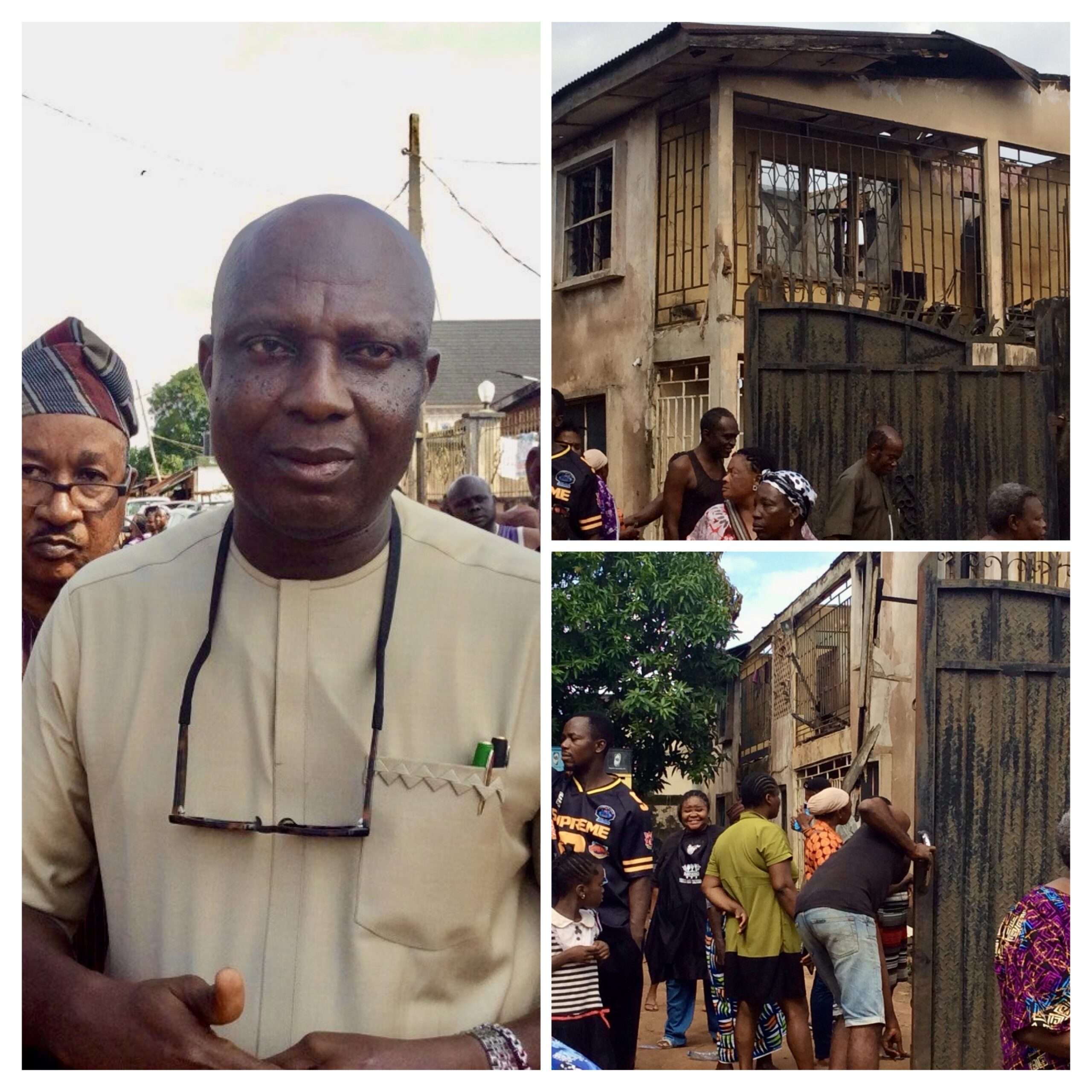 Egor Council Boss Visits Textile Mill Road Fire Victims, Promises Relief, Temporary Shelter