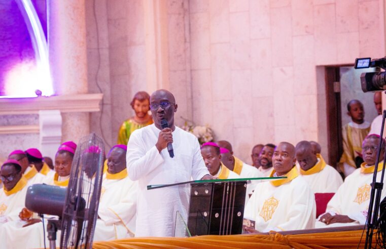 Okpebholo Mourns Archbishop Akubeze, Donates Two Buses to Archdiocese