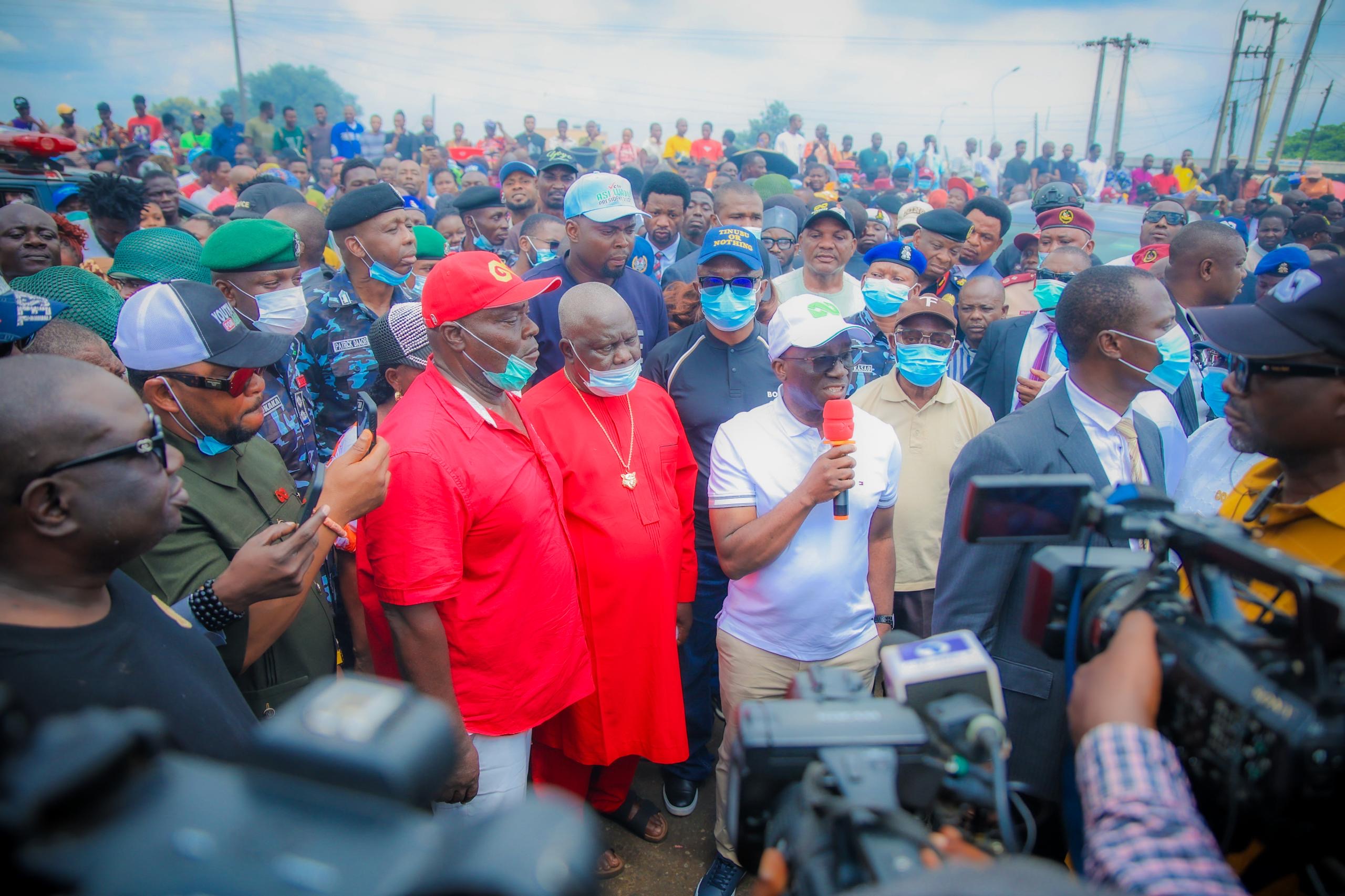 Okpebholo Vows to Rebuild Burnt Oluku Market, Support Victims